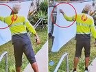 Queensland woman shocked by postman bringing in her dry sheets to save them from the rain  