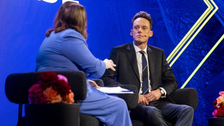 Matthew Holcz speaks during the RTS Industry Forum Breakfast on Aug 19, 2025. Matt Jelonek