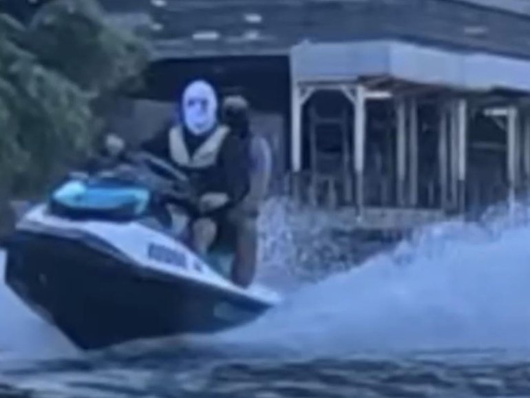 Balaclava-clad jet ski riders are causing havoc on Gold Coast waters.