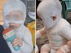A mother has spoken out nearly a year after hot coffee was poured on her baby.