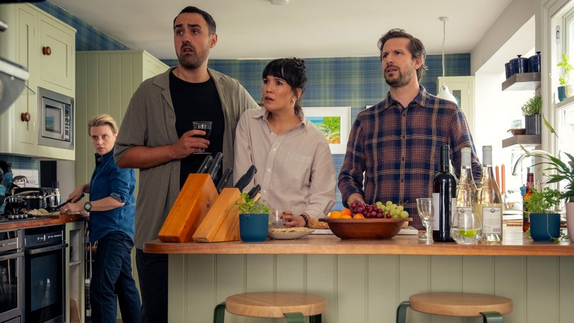 Kate McKinnon, Jamie Demetriou, Zoe Chao and Andy Samberg.