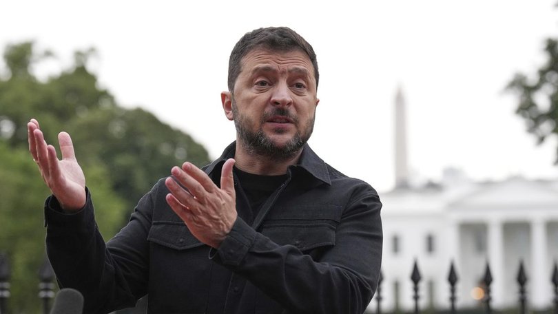 Ukraine President Volodymyr Zelensky has hailed talks at the White House as a ‘major step forward’. (AP PHOTO)
