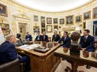 BHP and Rio Tinto bosses meet with Donald Trump and other US officals.