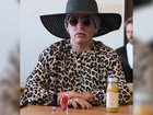 On the table in front of Marla-Svenja Liebich in court sat a bottle of juice, a tube of red lipstick, and a bottle of nail polish.