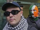 Liam ?g ? hAnnaidh was greeted by hundreds of fans as he arrived at Westminster Magistrates' Court.