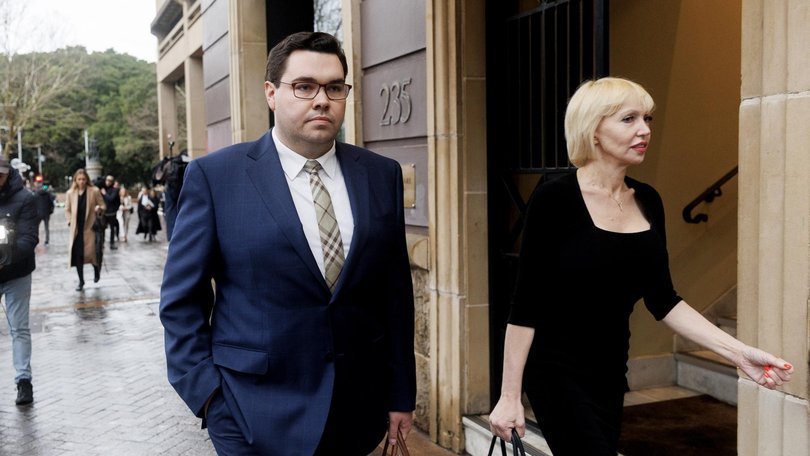 Bruce Lehrmann and Zali Burrows. Picture: NewsWire/Nikki Short.