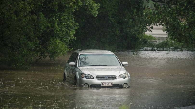 Lismore in northern NSW was flooded in March 2025. Picture: NewsWire / Glenn Campbell