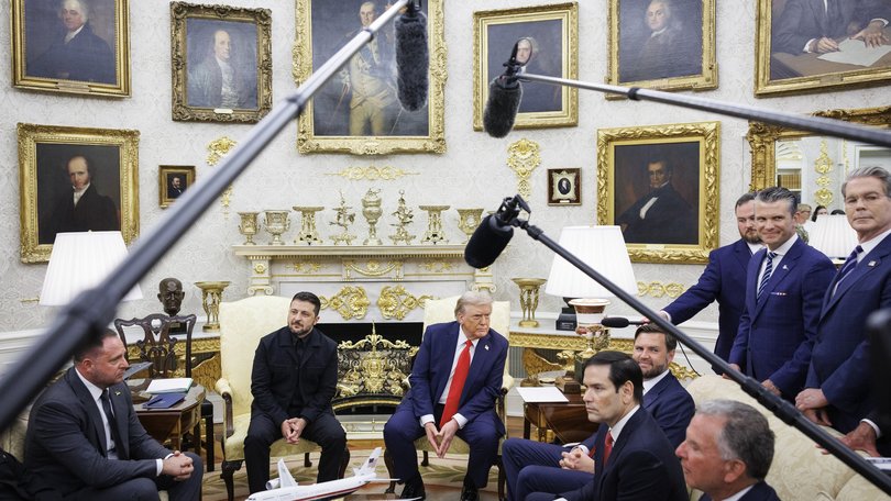 Special envoy Steve Witkoff joined Secretary of State Marco Rubio and Vice President JD Vance at Trump's side on Monday's meeting in the Oval Office with Ukrainian President Volodymyr Zelensky. 