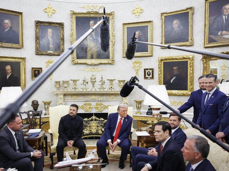 Special envoy Steve Witkoff joined Secretary of State Marco Rubio and Vice President JD Vance at Trump's side on Monday's meeting in the Oval Office with Ukrainian President Volodymyr Zelensky. 