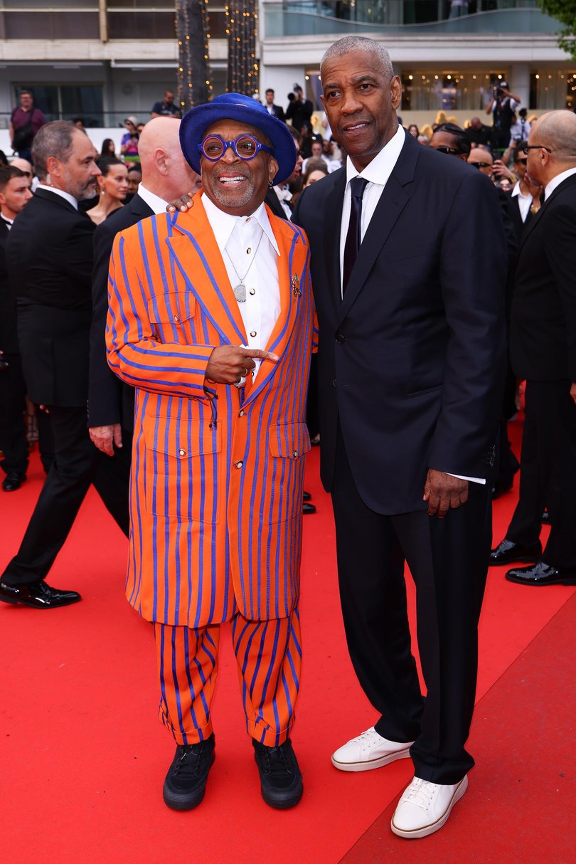 CANNES, FRANCE - MAY 19: (L-R) Spike Lee and Denzel Washington attend the "Highest 2 Lowest" red carpet at the 78th annual Cannes Film Festival at Palais des Festivals on May 19, 2025 in Cannes, France. (Photo by Marc Piasecki/FilmMagic) Picture: Marc Piasecki