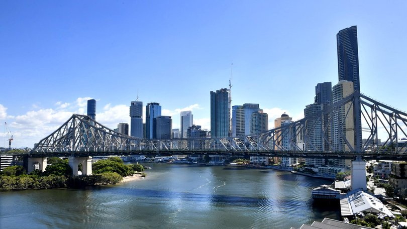 The group has planned to march across the Story Bridge but this was blocked by chief magistrate Janelle Brassington, who agreed there were serious safety risks should it go ahead. Picture: NewsWire / John Gass