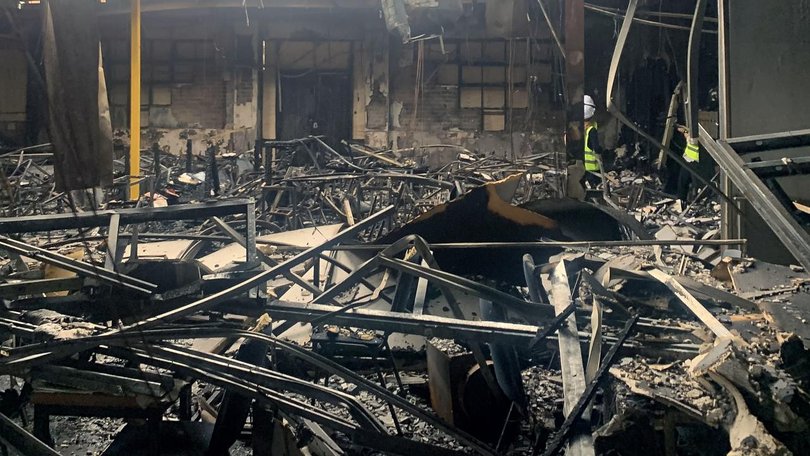 Two buildings belonging to the Adass Israel Synagogue were destroyed in the blaze. (Yumi Rosenbaum/AAP PHOTOS)