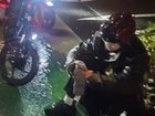 An Uber Eats delivery rider remains in hospital after being stabbed with a screwdriver. 