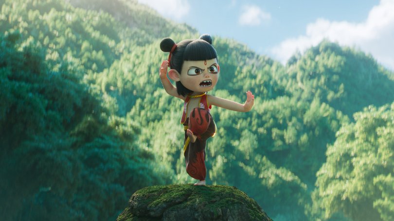 Crystal Lee and Griffin Puatu voice the character of Ne Zha at various ages in Ne Zha II.
