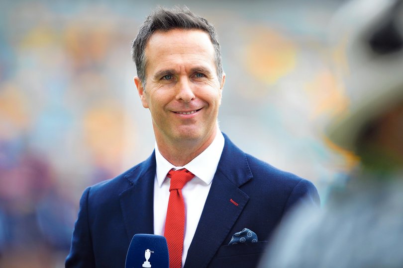 BRISBANE, AUSTRALIA - NOVEMBER 23: Michael Vaughan of the BBC commentary team laughs as he waits to speak on air before play on day one of the First Test Match of the 2017/18 Ashes Series between Australia and England at The Gabba on November 23, 2017 in Brisbane, Australia. (Photo by Mark Kolbe/Getty Images) Picture: Mark Kolbe