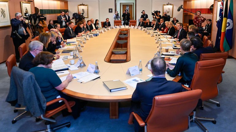 Federal Treasurer Jim Chalmers opens the second day of The Economic Reform Roundtable at Parliament House in Canberra. 