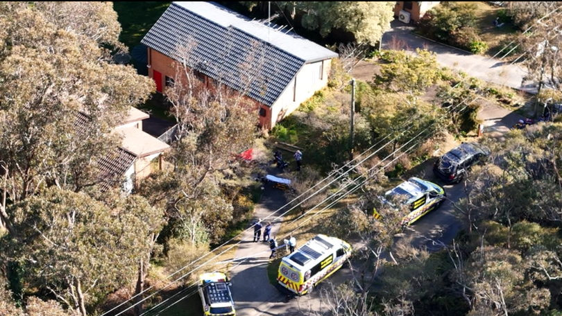 The three people were found in a property on Myall Av in Leura.