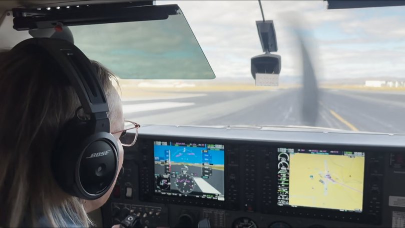 Sussan Ley flies herself in to Canberra.