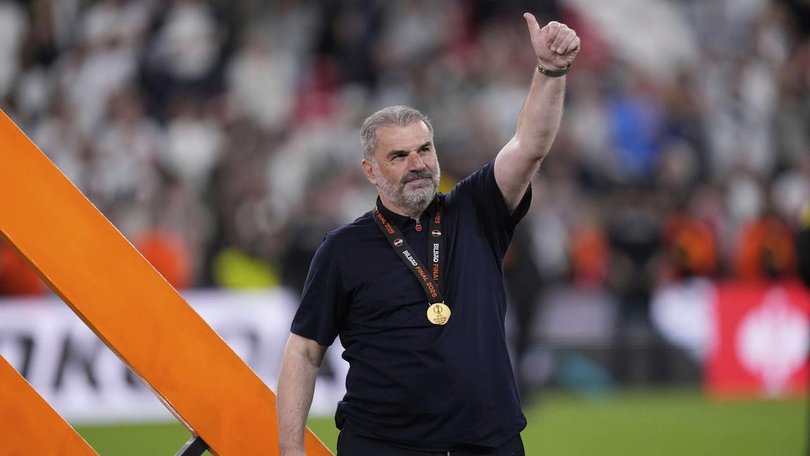 Ange Postecoglou's name has been linked with the Nottingham Forest manager's job in England. (AP PHOTO)