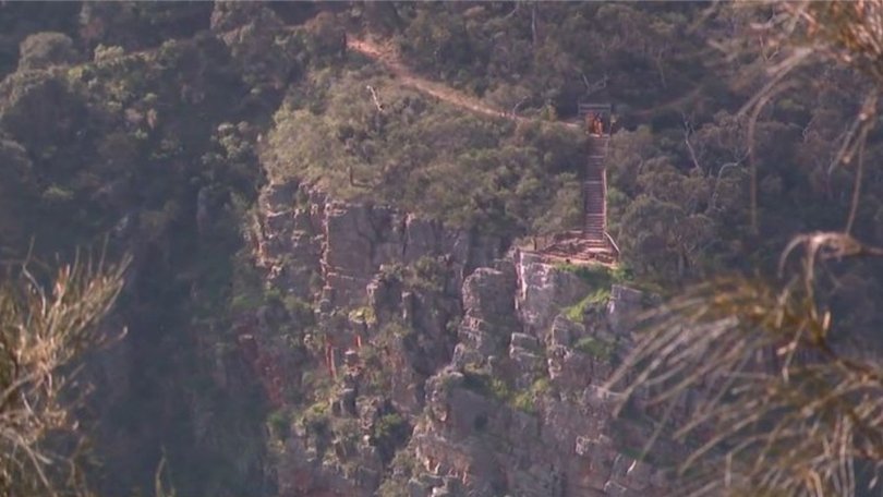 The 34-year-old was trying to pick up litter when he tragically slipped and fell. Picture: 9News