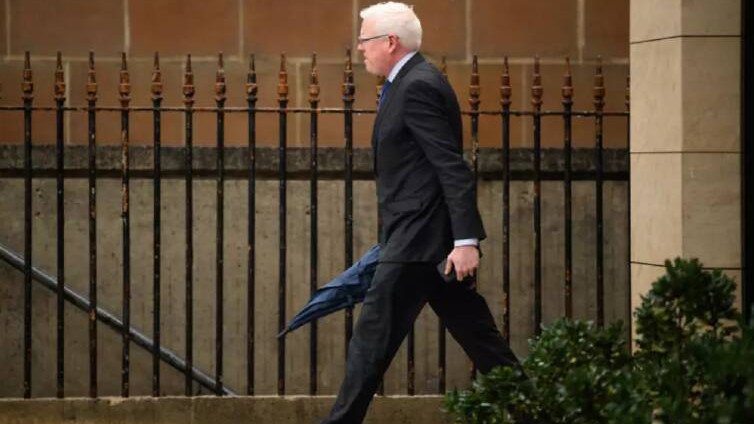 Gareth Ward arrives at the Darlinghurst Courthouse in Sydney on July 30. AAP Image/Dan Himbrechts