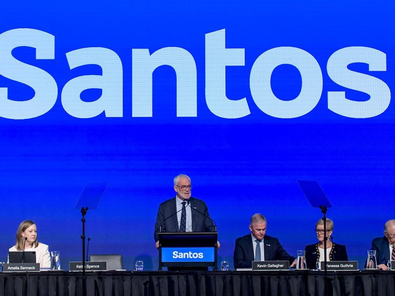 Oil and gas giant Santos is the subject of a takeover bid. NewsWire / RoyVphotography