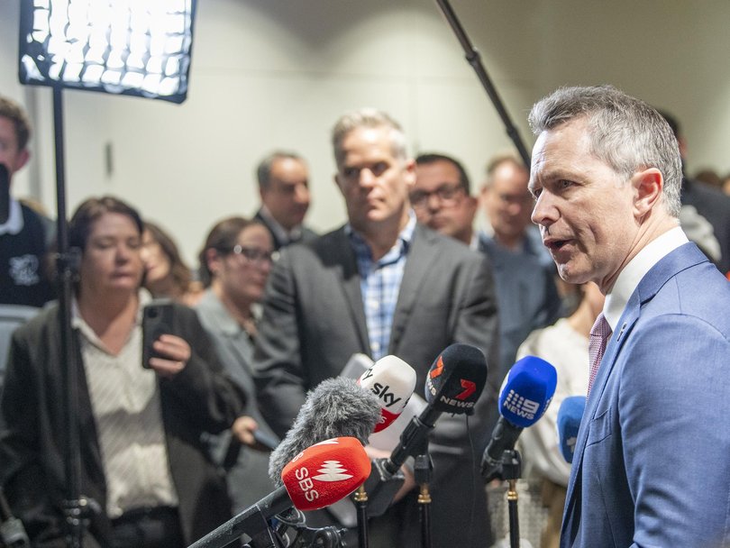 Federal Education Minister Jason Clare announced in August that new laws tightening requirements on childcare centres had already resulted in 30 centres being given six months to sort various issues. Picture: NewsWire / Jeremy Piper
