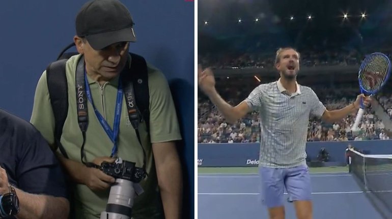 Daniil Medvedev exploded after a photographer interrupted his US Open match. 