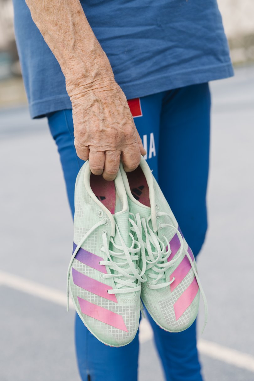 Mazzenga has four age-group world records to her name.