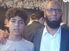 Hamza and his father. Hamza died in Cairo, Egypt after eating uncooked noodles.