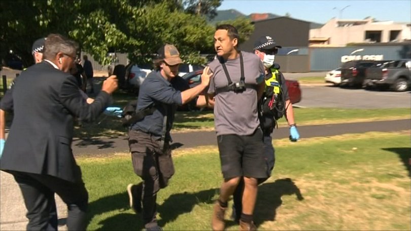 Dezi Freeman was arrest in 2021 at an anti-government protest.