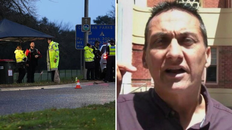 A mass search continues into a second day for a heavily armed man who fled into bushland after shooting two police officers dead.
