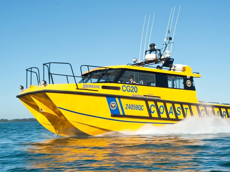 Boat capsizes after mayday call, Sunshine Coast.