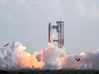 SpaceX's Starship rocket lifts off from Starbase, Texas.