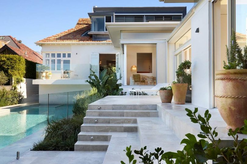 The 13-metre swimming pool.