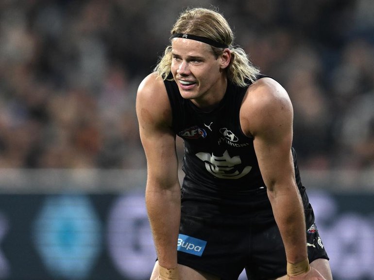 Carlton ruckman Tom de Koning has made a decision about his playing future. (Joel Carrett/AAP PHOTOS)