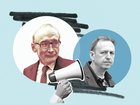  Bob Carr and Jewish leader Jeremy Leibler are waging a war of words.