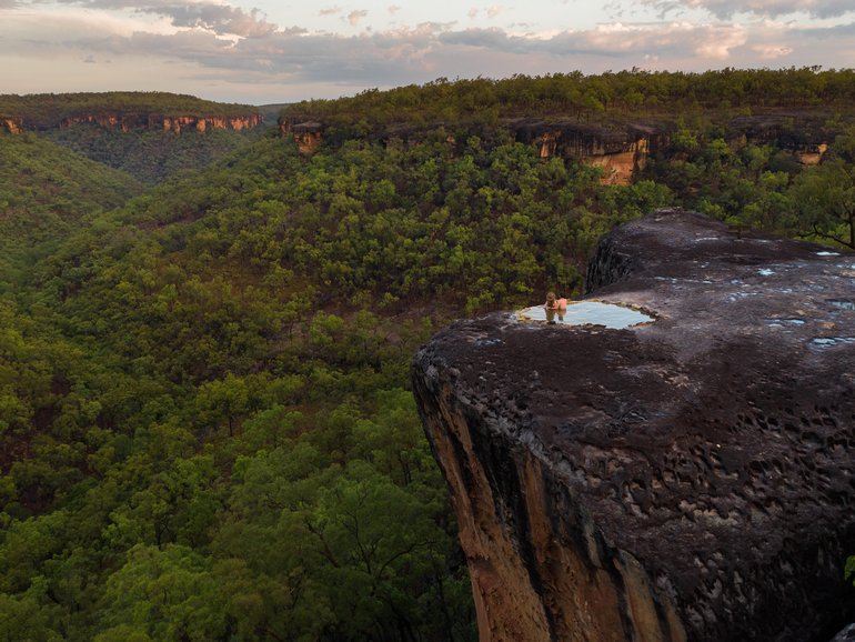 Soaking up the silence on an overnight Jarramali Rock Art Tour out of Laura in Queensland, exploring Quinkan art dating back more than 30,000 years.
