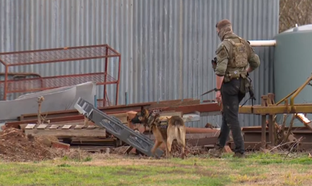 Police are searching properties in the region.