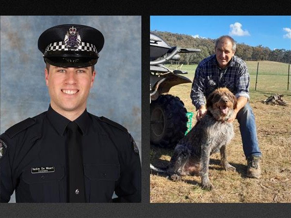 Two police officers allegedly murdered by a sovereign citizen include a detective days away from retiring and a small business owner-turned cop. 