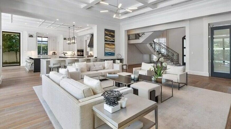 The home features a chef's kitchen. Picture from Realtor