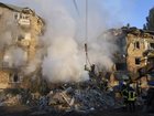 A Russian missile and drone attack has killed at least 21 people and injured more, Ukraine says. (AP PHOTO)