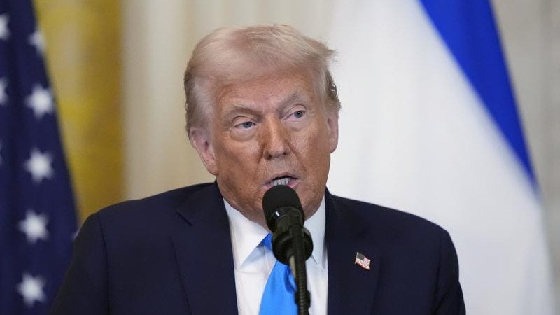 Donald Trump will hold a meeting to discuss post-war plans for Gaza despite stalled ceasefire talks between Israel and Hamas. (AP PHOTO)