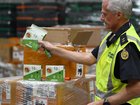 Police seized cash and vapes while investigating a failed plot to smuggle people into Australia. (Dean Lewins/AAP PHOTOS)