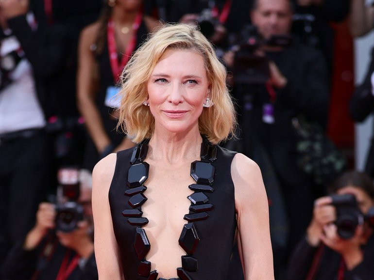 Cate Blanchett at La Grazia  red carpet at the 82nd Venice International Film Festival.