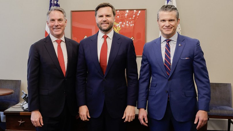 Defence Minister Richard Marles meets with US Vice President JD Vance and Secretary of Defence Pete Hegseth in Washington.