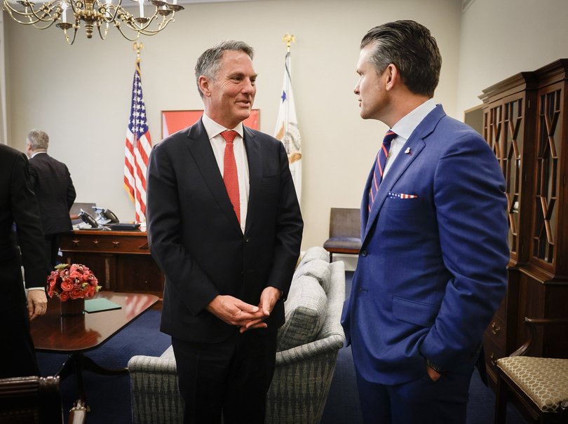 Defence Minister Richard Marles and US counterpart Pete Hegseth.