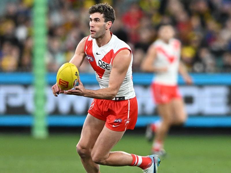 Forward Robbie Fox was one of the Swans’ few good players in their two most recent grand finals.