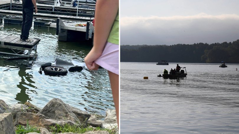 A woman has been charged with murder after her four-year-old son and husband drowned in a lake.