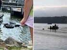 A woman has been charged with murder after her four-year-old son and husband drowned in a lake.